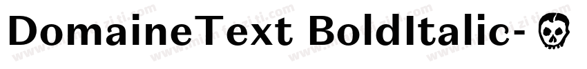 DomaineText BoldItalic字体转换